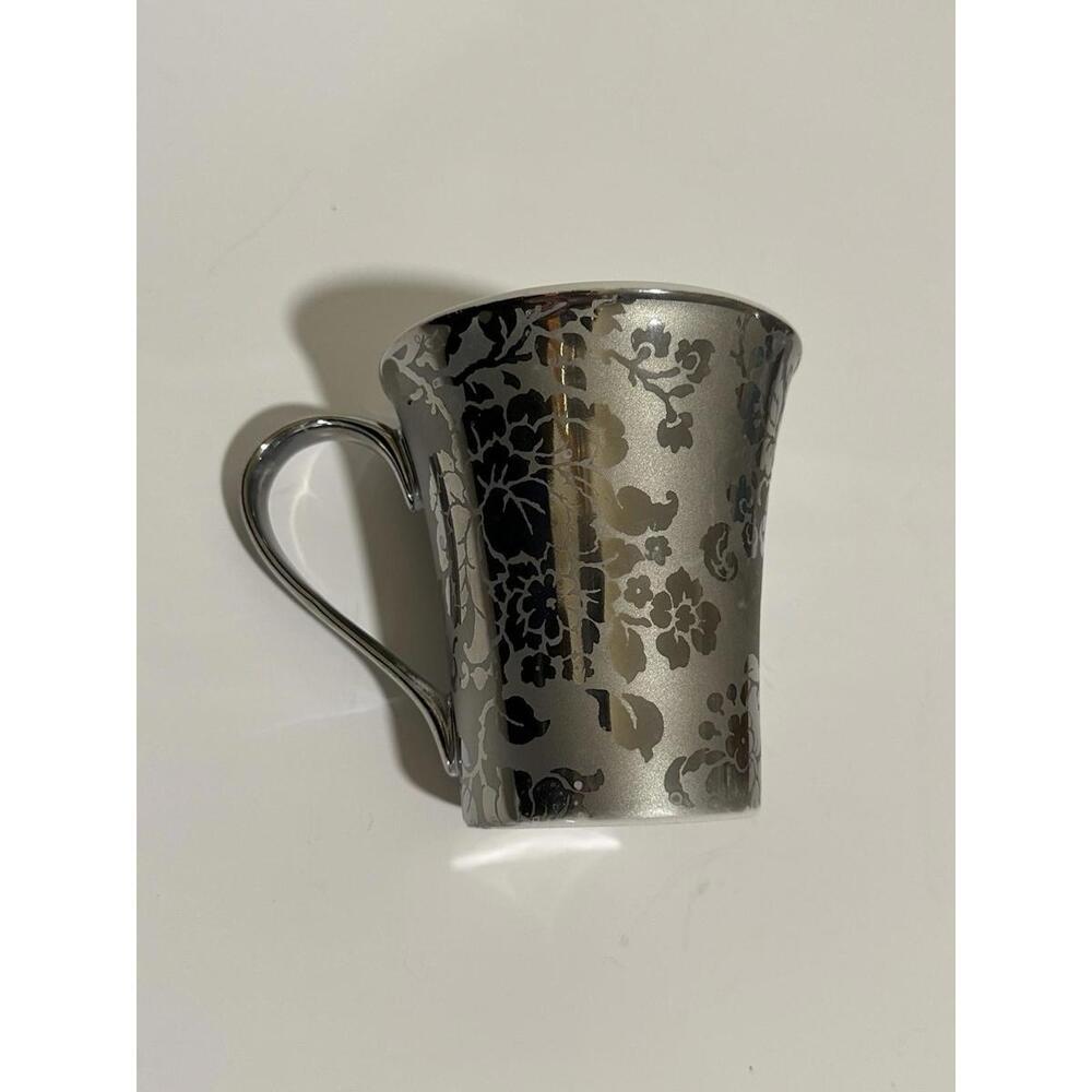 222 Fifth - Emmalyn & Silver Fine China 10 oz. Mug BEAUTIFUL!